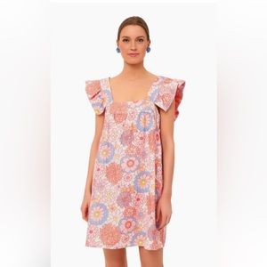 Tuckernuck NWT Large Folly Floral Hazel Flutter Sleeve Dress